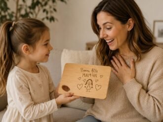 Planche apéro personnalisée dessin d'enfant
