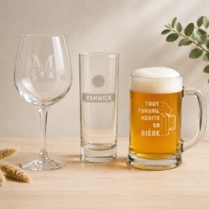 Chopes et verres