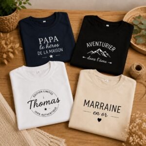 T-shirts personnalisés pour homme et femme réalisés par Lama'Scott
