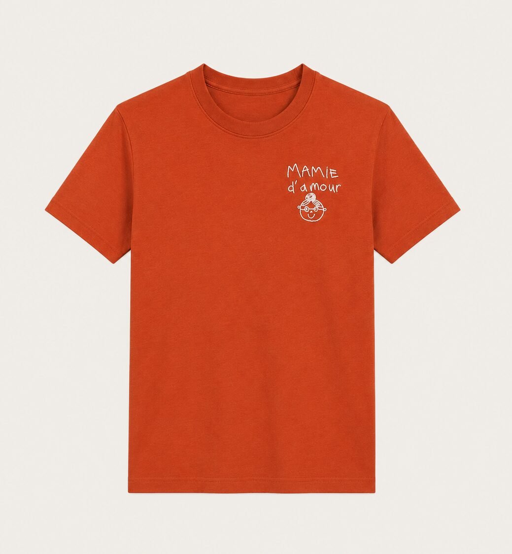 T-shirt brodé avec dessin d'enfant personnalisé – Image 3
